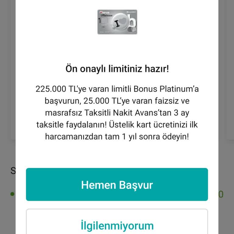 Garanti BBVA Faizsiz Avans Sözüne Uymayan Banka