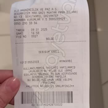 FLO Mağazasında Alınan Botun Kalite Sorunu