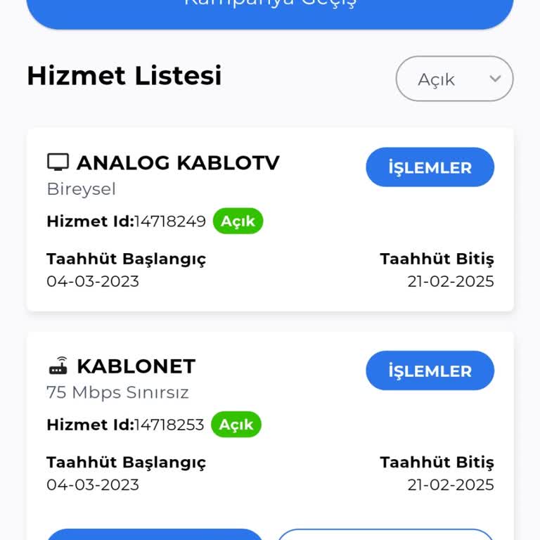 Kablo Net'te Fatura Ve Hizmet Çelişkisi