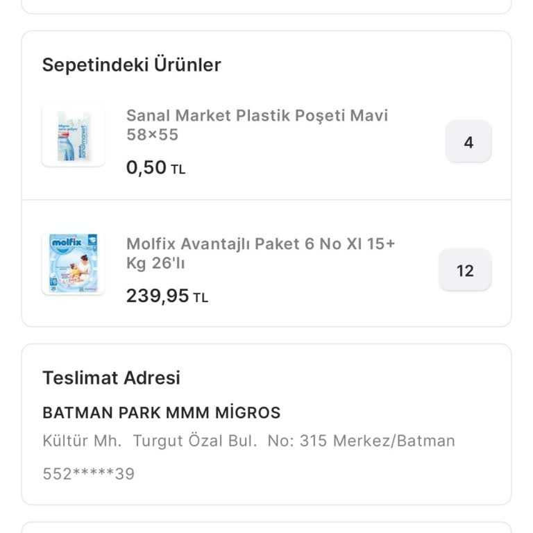 Migros Sanal Market Sipariş İptali Ve İndirim Sorunu