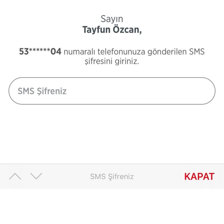 Mobil Bankacılık Doğrulama Kodu Sorunu