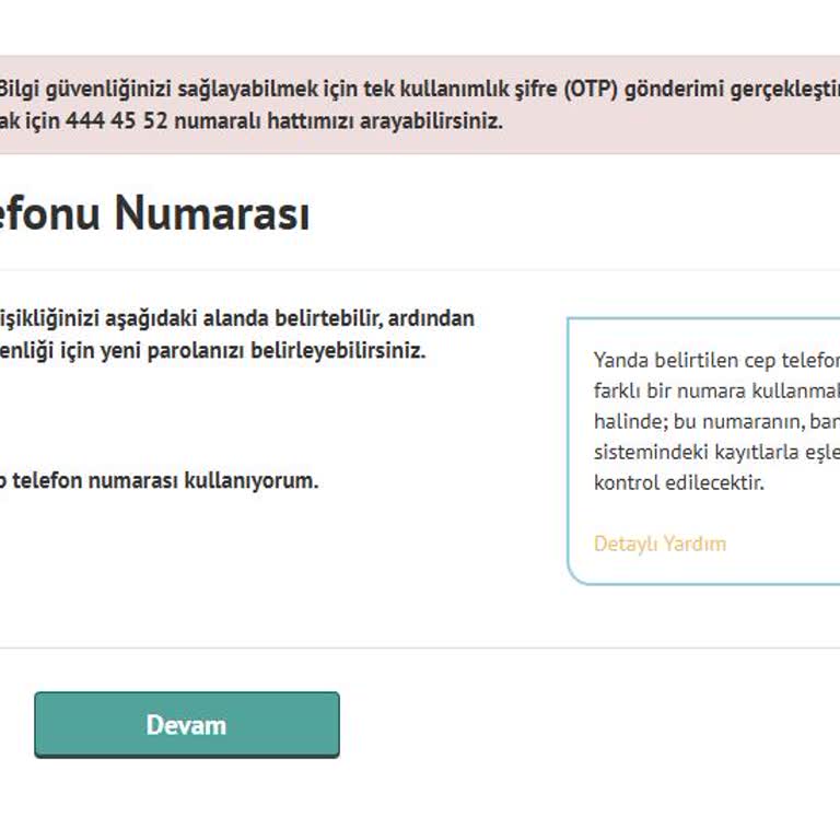 OTP Hatası Ve Müşteri Hizmetleri Erişimsizliği