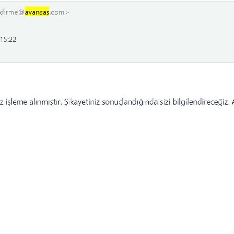 Avansas Eksik Ürün Teslimatı Ve Yetersiz Müşteri Hizmetleri Deneyimi