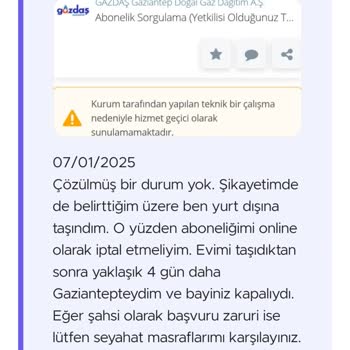 Doğalgaz Aboneliği İptalinde Sistem Sorunları Ve İletişim Eksiklikleri