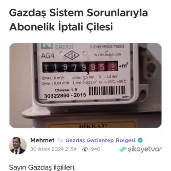 Doğalgaz Aboneliği İptalinde Sistem Sorunları Ve İletişim Eksiklikleri