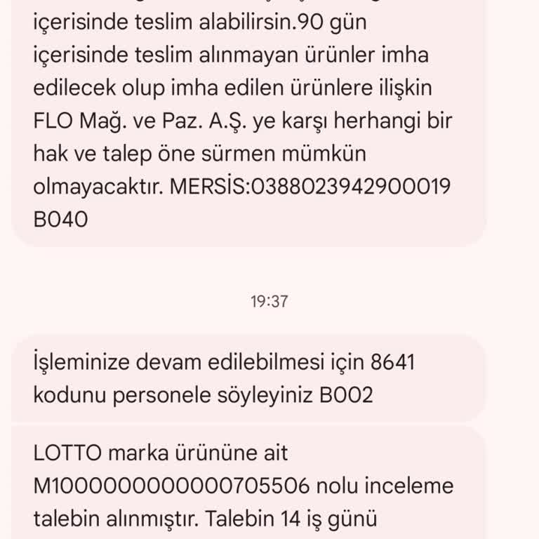 FLO'dan Aldığım Krampon İade Sorunu