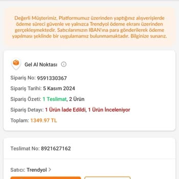 Trendyol'dan Alınan Ayakkabının İade Sürecindeki Mağduriyet