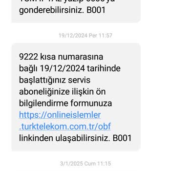 İzinsiz Abonelik Ve Ücret İadesi Talebi