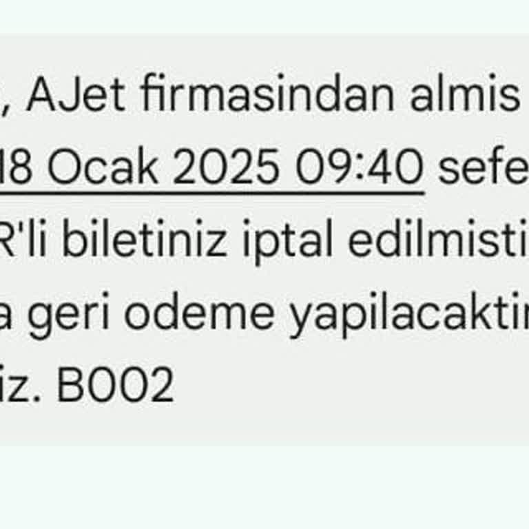 Obilet Eksik İade