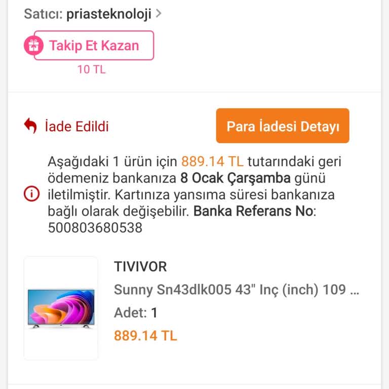 Hasarlı Ürün Ve Bilgi Verilmeden İade Sorunu