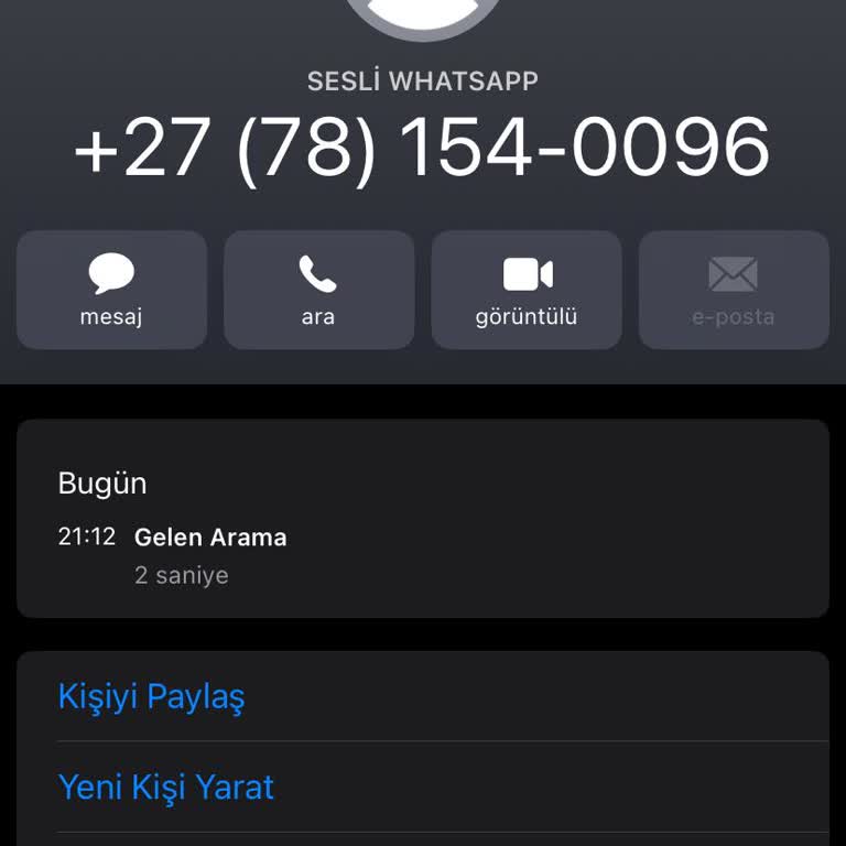 Güney Afrika'dan Gelen Gizemli Aramalar