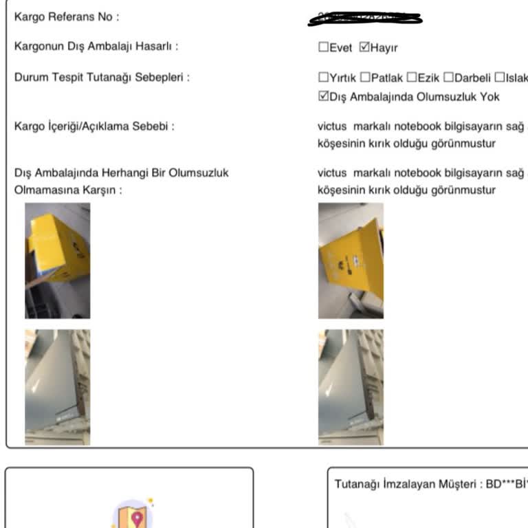 Yurtiçi Kargo Kargo Hasarı