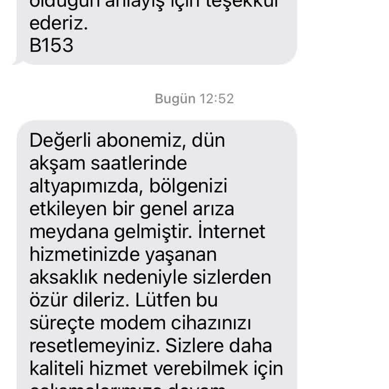 Sürekli Kesilen İnternet Bağlantısı Ve Ulaşılamayan Müşteri Hizmetleri