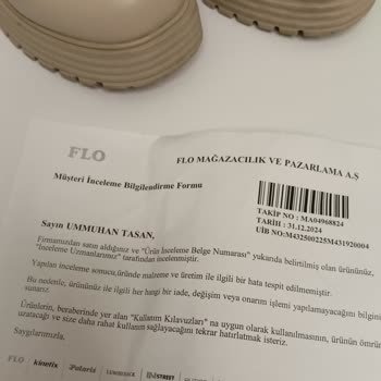 Kısa Sürede Yıpranan Ayakkabı Ve Yetersiz Müşteri Hizmeti