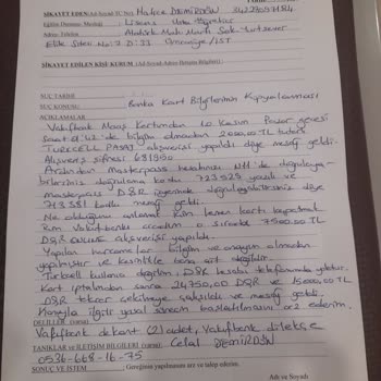 Bilinmeyen Alışverişler Ve Kart Kopyalama Sorunu