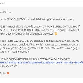 Para İadesi Sürecinde Yaşanan Sorunlar