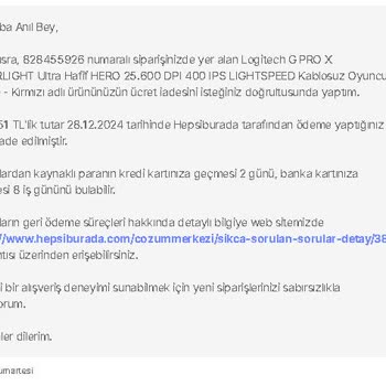 Para İadesi Sürecinde Yaşanan Sorunlar