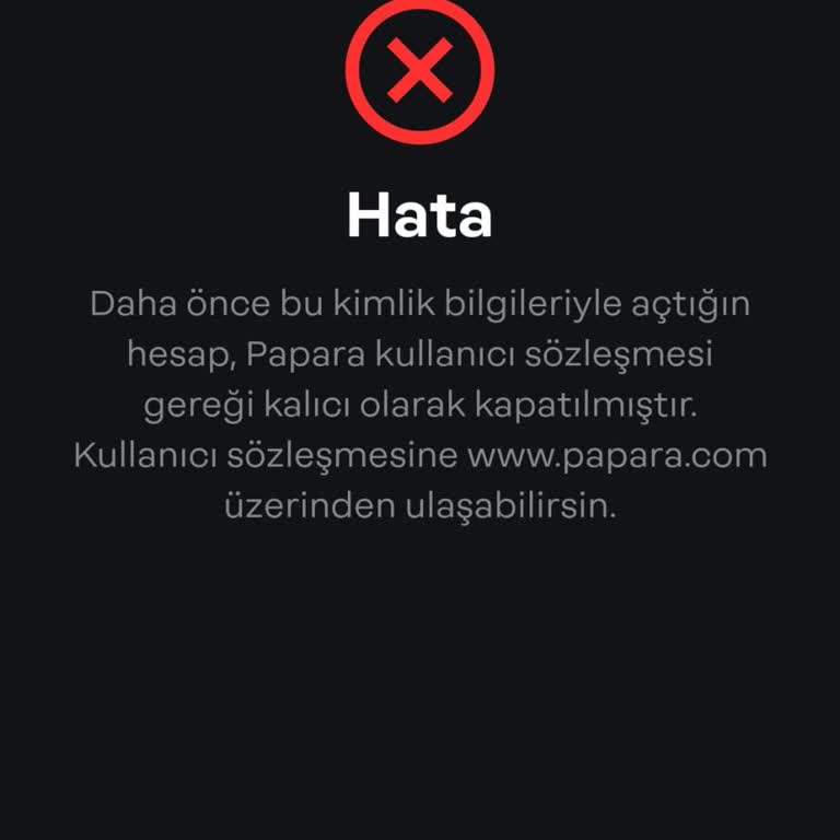 Papara Hesabımı Doğrularken Karşılaştığım Kimlik Bilgileri Hatası