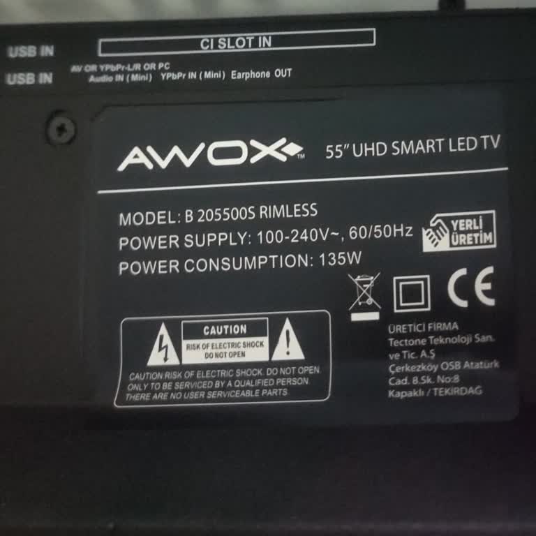 Awox TV Ekran Sorunu Ve Sürekli Sistem Hataları