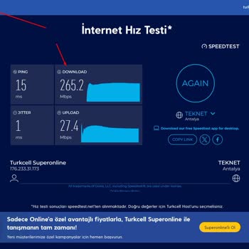 Superonline Hız Sözüne Ulaşamayan İnternet Paketi
