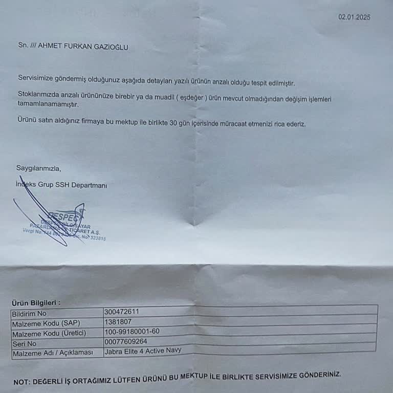 Jabra Elite 4 Active Kulaklık Arızası Ve Stok Sorunu