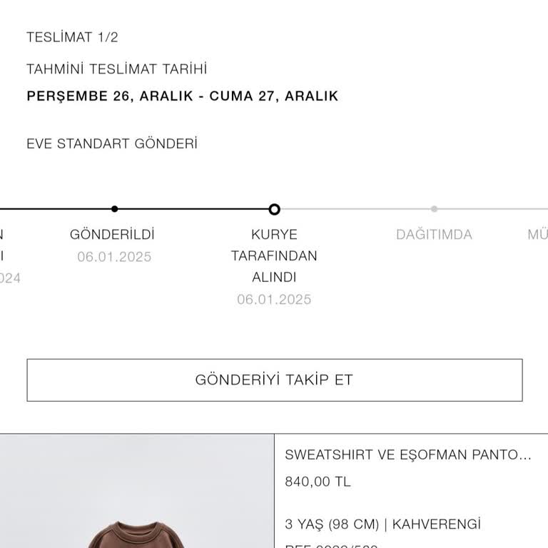 Zara'dan Beklenmedik Teslimat Gecikmesi