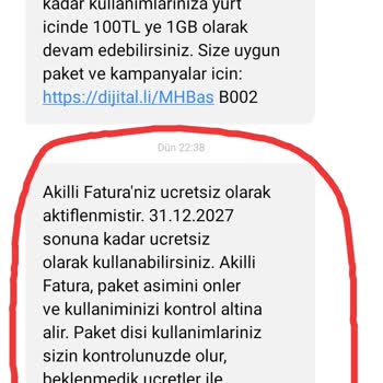 Akıllı Fatura Durdurma Özelliği Mağduriyeti