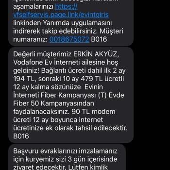 Vodafone'un Kurulum Gecikmesi Ve İletişim Sorunları