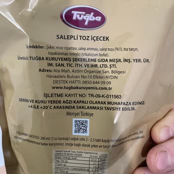Salep Ürününde Beklentileri Karşılamayan Marka