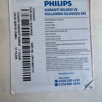 Philips Süpürge Sorunu: Çatlak Hazne Ve Yetersiz Müşteri Hizmeti