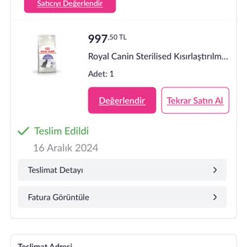 Sahte Kedi Maması Ve İade Sorunu