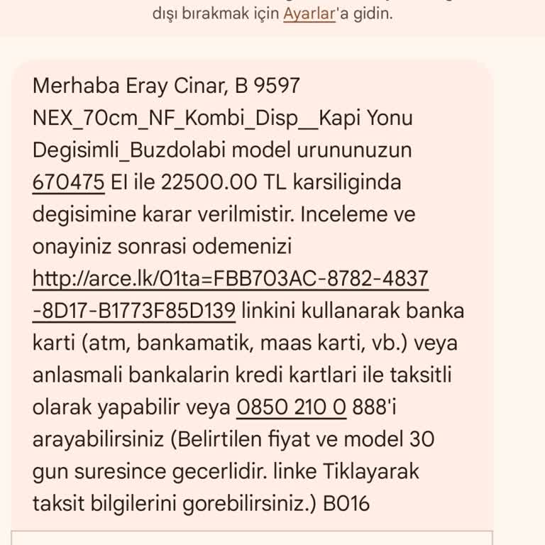 Beko Buzdolabında Üretim Hatası Ve Yüksek Değişim Ücreti
