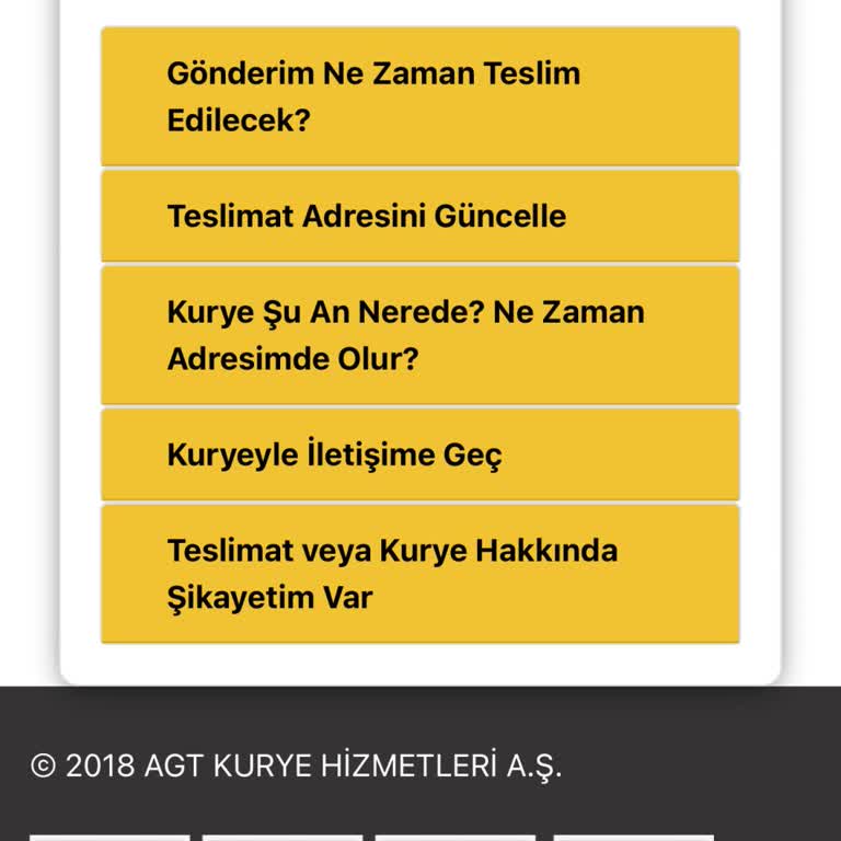 AGT Kurye İle İletişimsizlik Ve Teslimat Sorunu