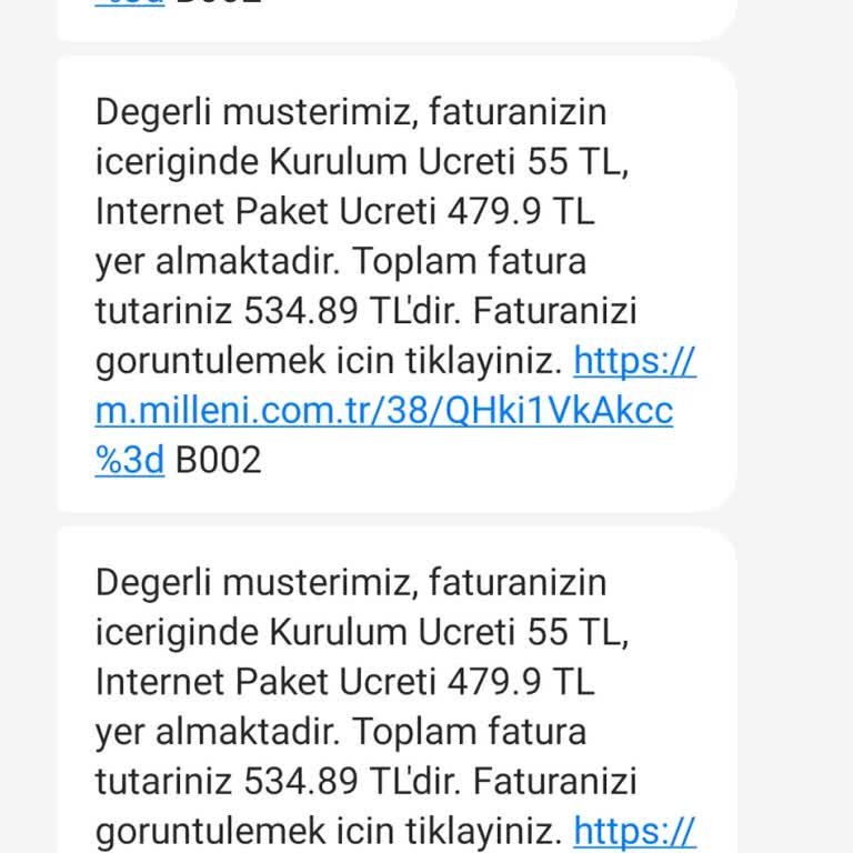Kullanılmayan İnternet İçin Yanlış Fatura Çıkışı