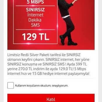 Vodafone Red Limitsiz Tarifeye Geçiş Engeli