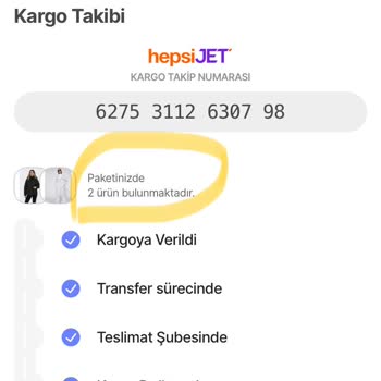 Hepsiburada Eksik Gönderilen Mont Sorunu