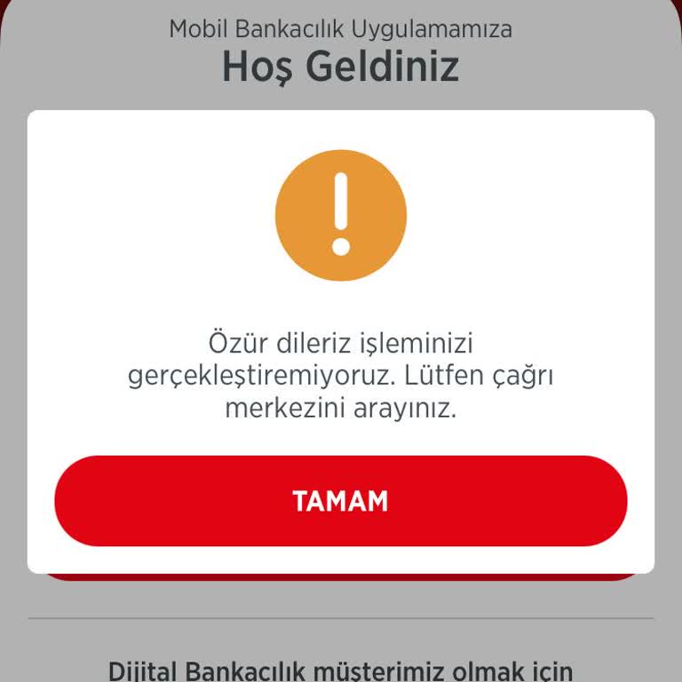 Ziraat Bankası Mobil Bankacılık Erişim Sorunu