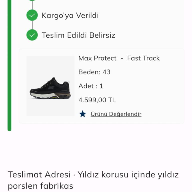 Skechers Su Geçiren Ayakkabı Ve İlgisiz Müşteri Hizmetleri