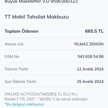 Türk Telekom Fatura Artışı Şikayeti
