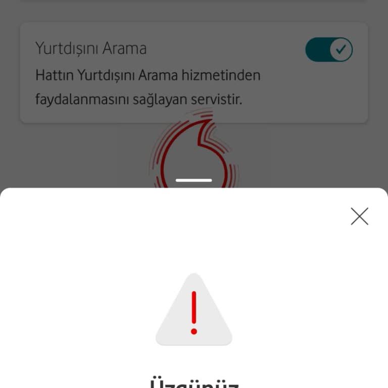 Yurt Dışı Kullanımına Açılmayan Hat Sorunu