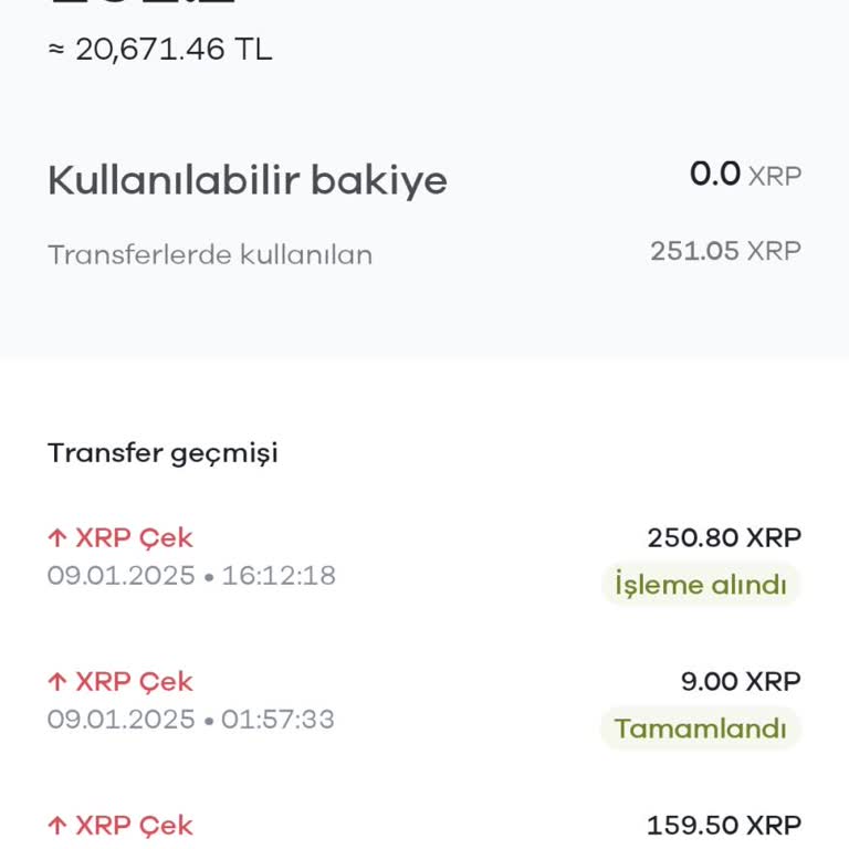 XRP Transferinde Yaşanan Sorun Ve İlgisizlik