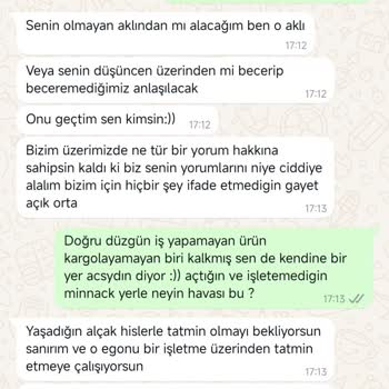 Kargolanmayan Ürün Ve Küçümseyici Tavırlar