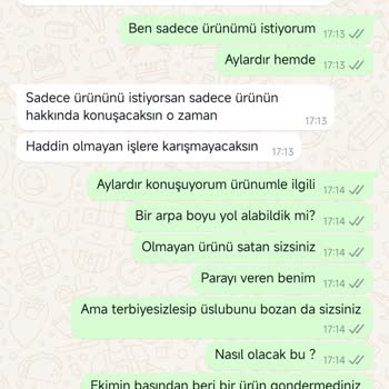 Kargolanmayan Ürün Ve Küçümseyici Tavırlar