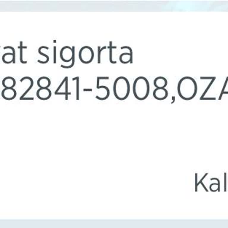 Habersiz Sigorta Poliçesi Kesintisi Ve İade Talebi