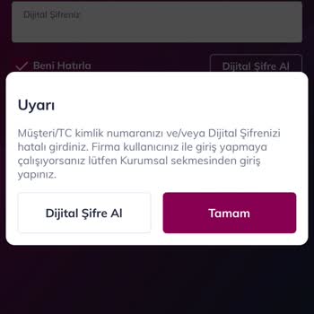 Mobil Bankacılık Şifre Sorunu Ve Yetersiz Müşteri Hizmetleri
