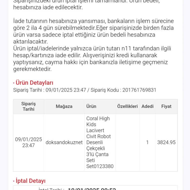 N11 Alışverişinde İade Sorunu Ve Müşteri Hizmetleri Desteği Eksikliği