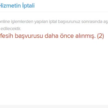TÜRKSAT Aboneliğinde Sürekli İnternet Sorunu Ve İptal Engeli