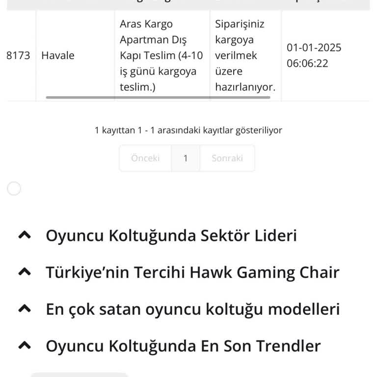 Oyuncu Koltuğu Siparişim Neden Hala Hazırlanıyor?