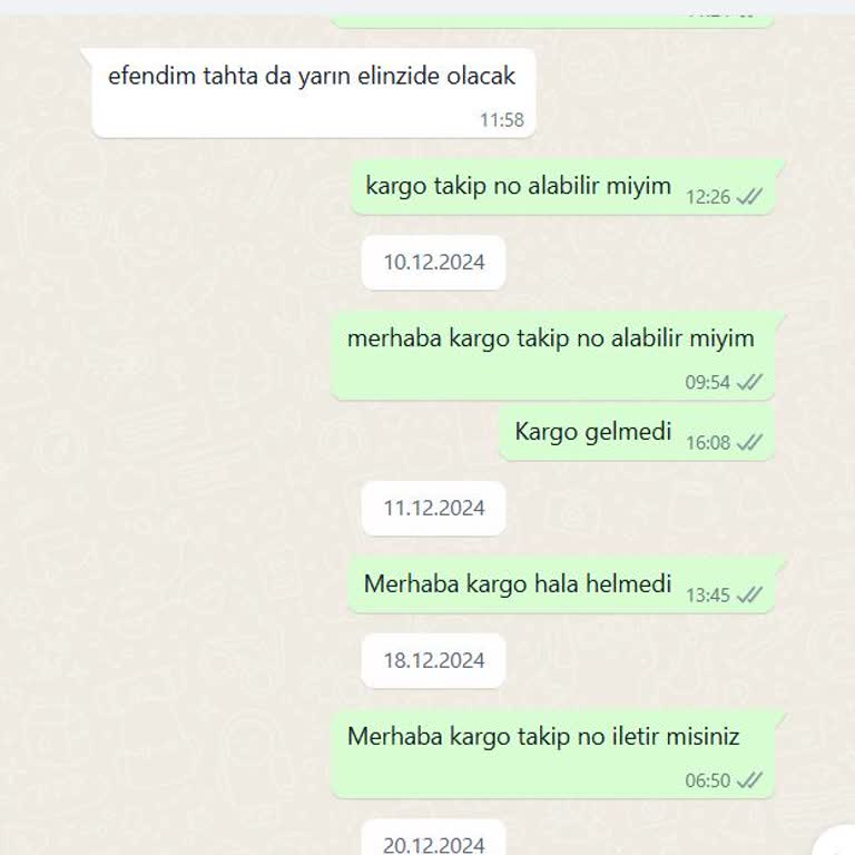 Turansoy Craft İle Sürekli Gecikmeler Ve İade Sorunu