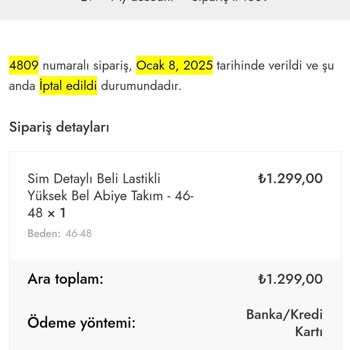 Dilay Butik Parayı Aldı Ürünü Göndermedi
